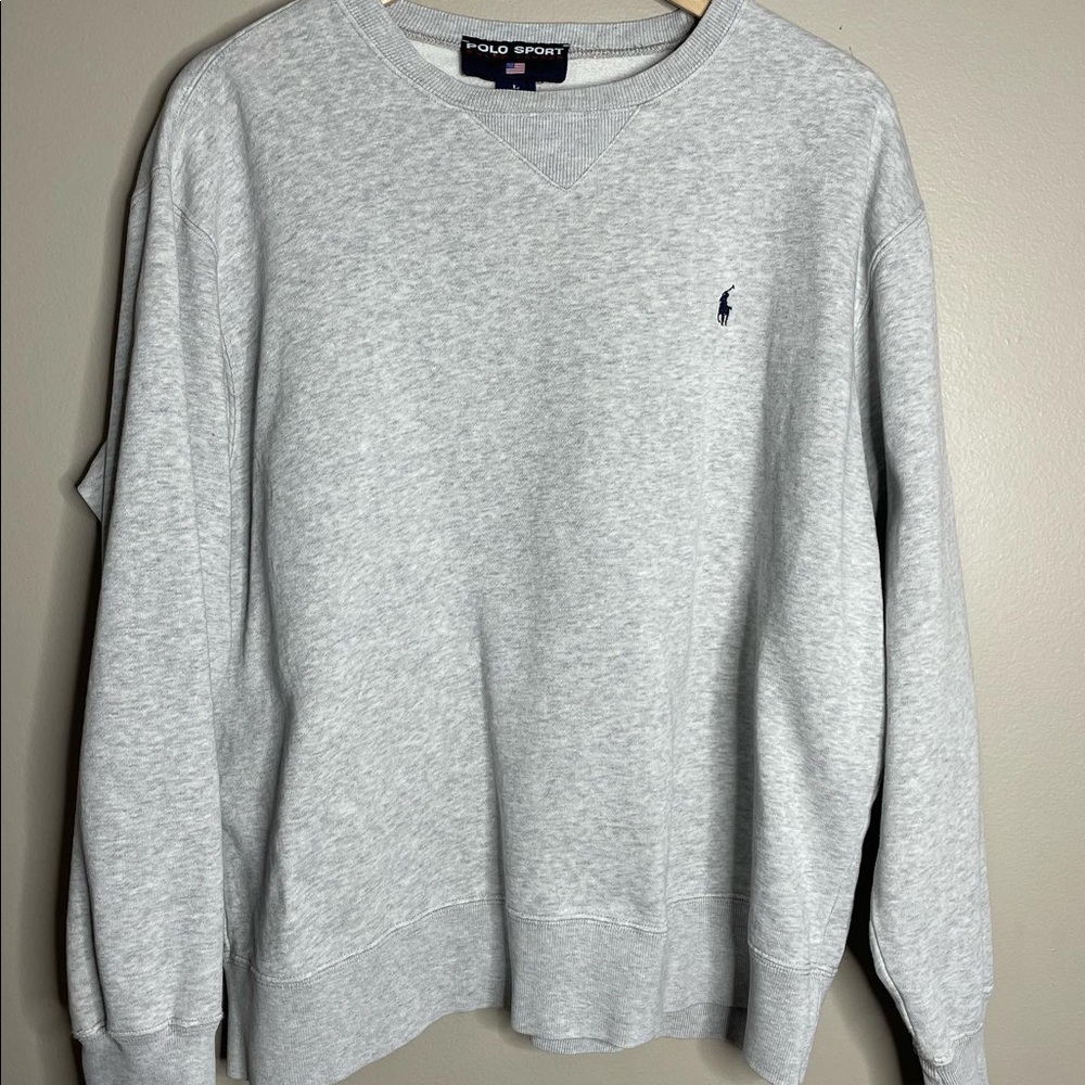 Polo sport essential crewneck sz L vintage grey 25”x26”